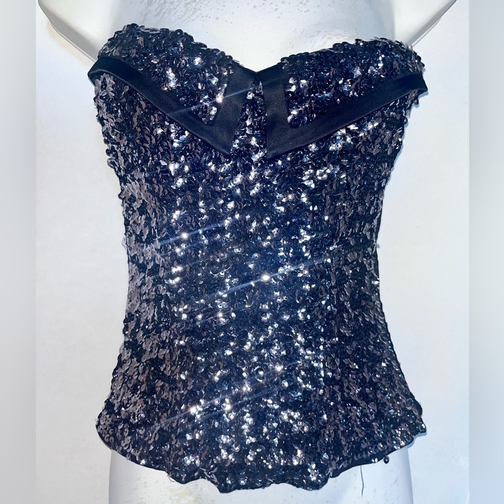NWT BEBE sequin bustier